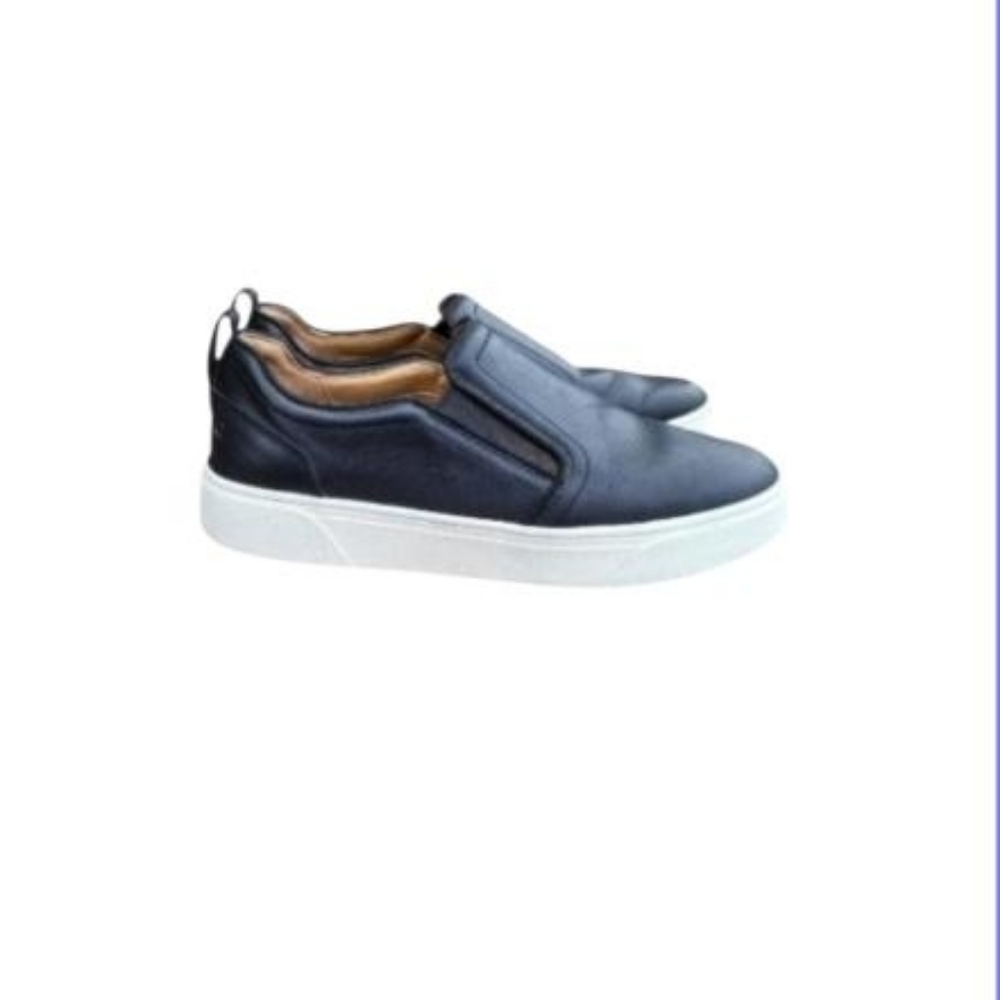 Vionic Leather Kimmie Black White Slip On Tennis Shoe Loafer Sneaker Women 7.5 - Picture 7 of 7